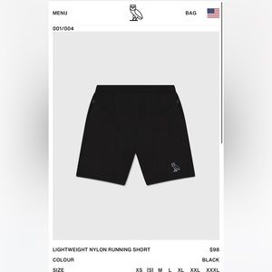 Brand new with tags ovo athletic shorts size small black